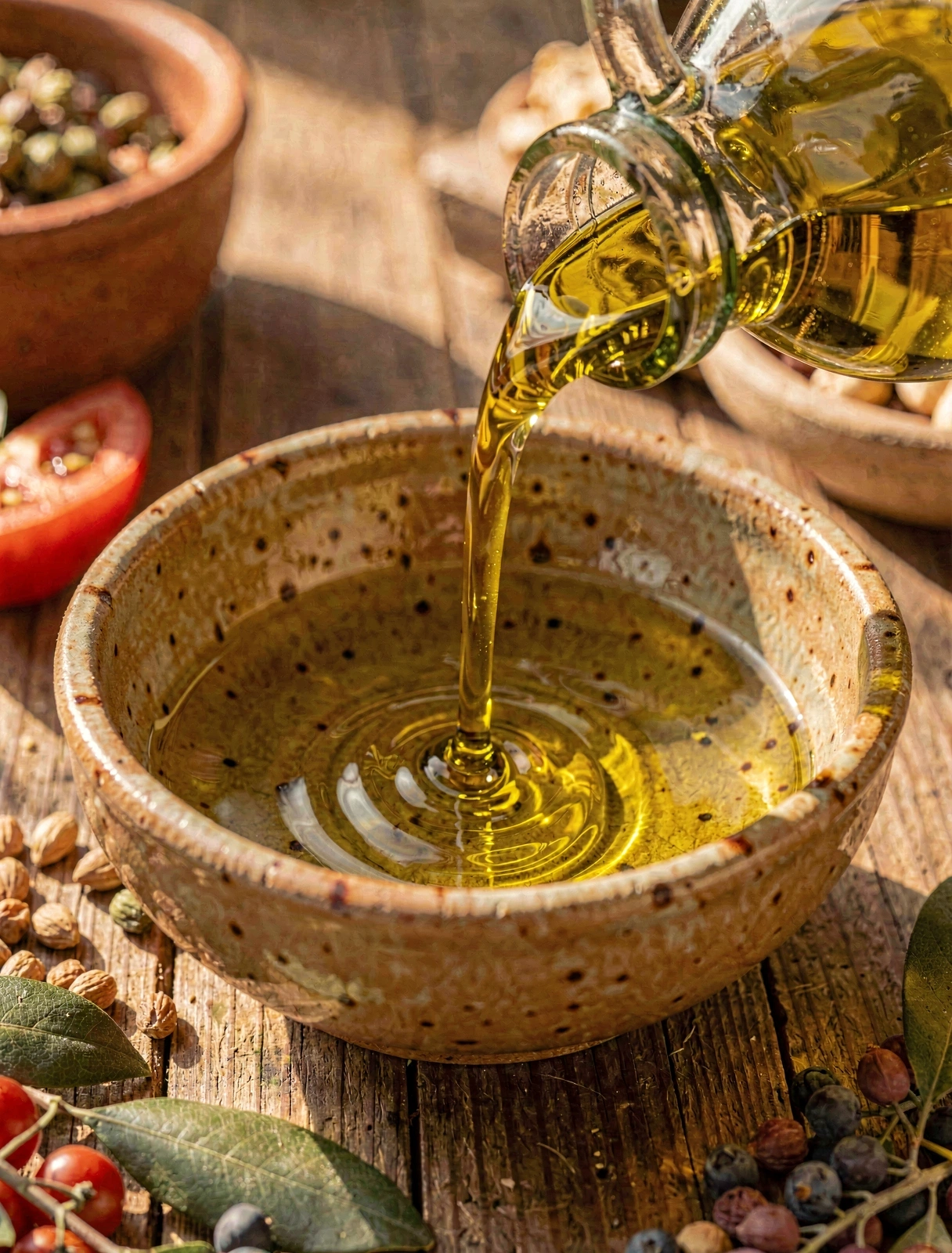 Textura de aceite de oliva virgen